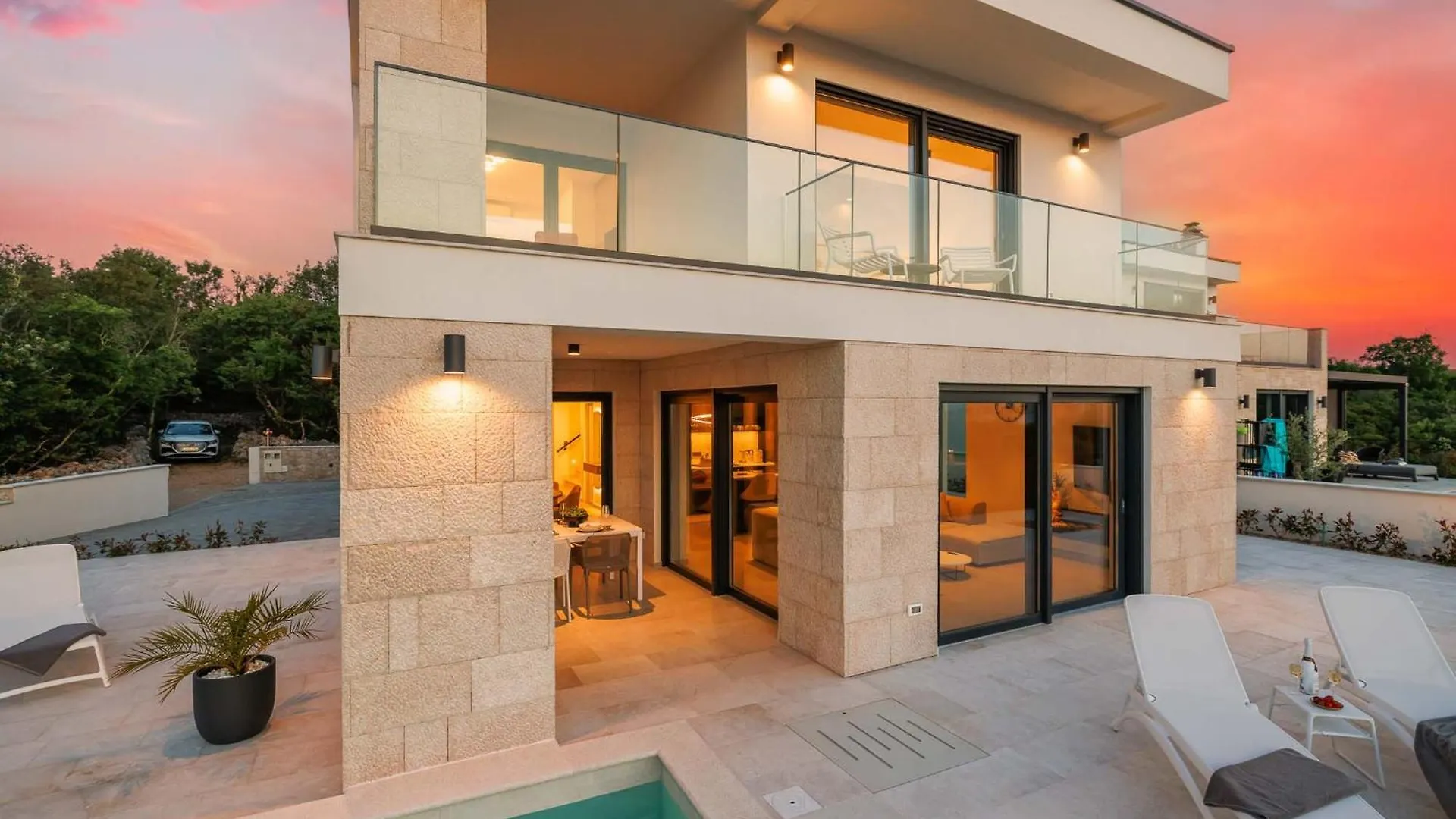 Villa Amaris With Private Heated Pool Malinska Chorvatsko